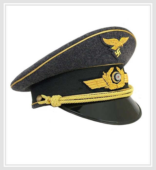 GERMAN LUFTWAFFE GENERAL VISOR CAP WW2