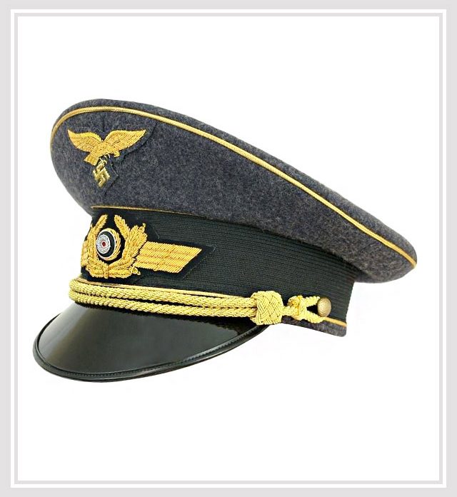 GERMAN LUFTWAFFE GENERAL VISOR CAP WW2