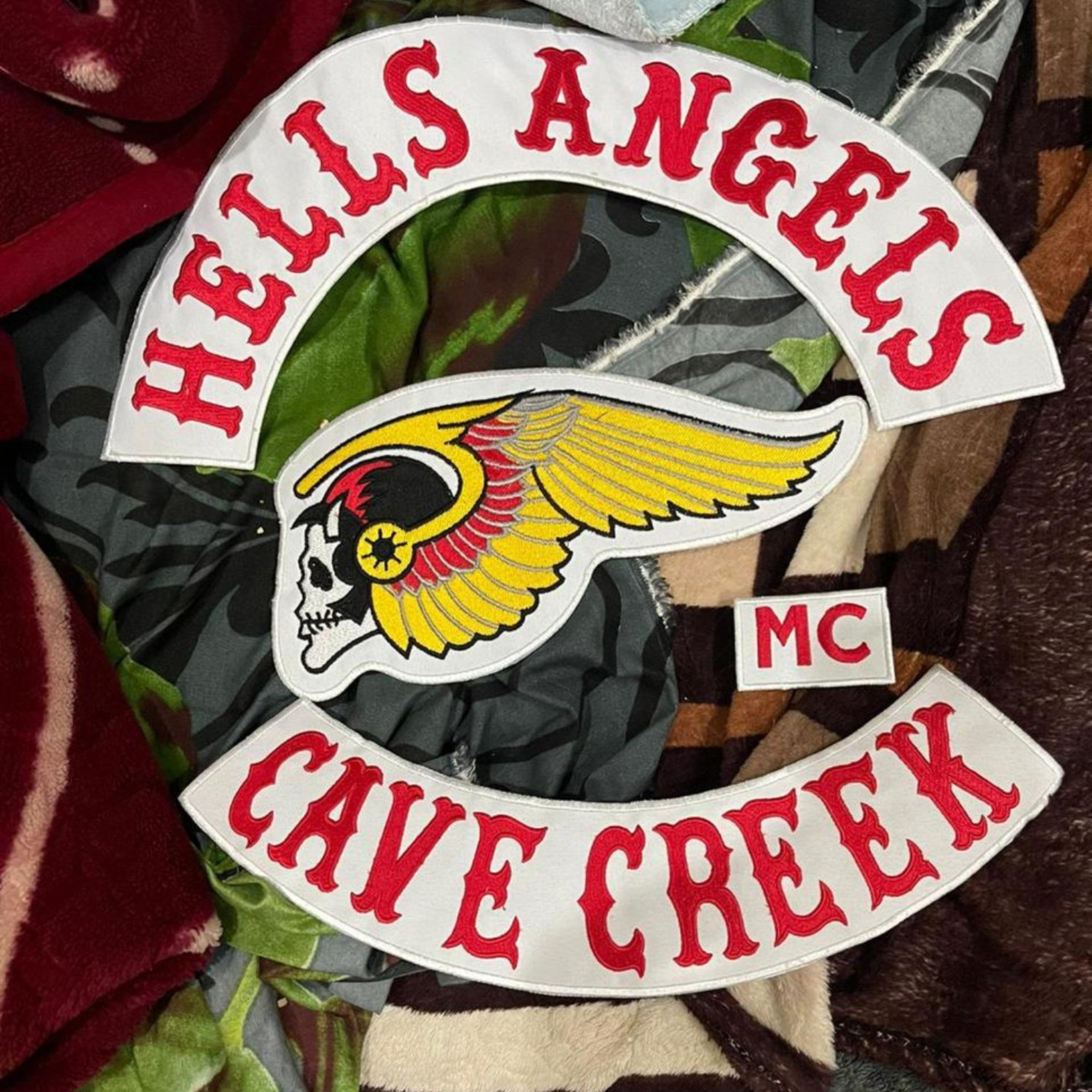 Authentic Hells Angels Cave Greek Patch & Hells Angels Patches  Apparel