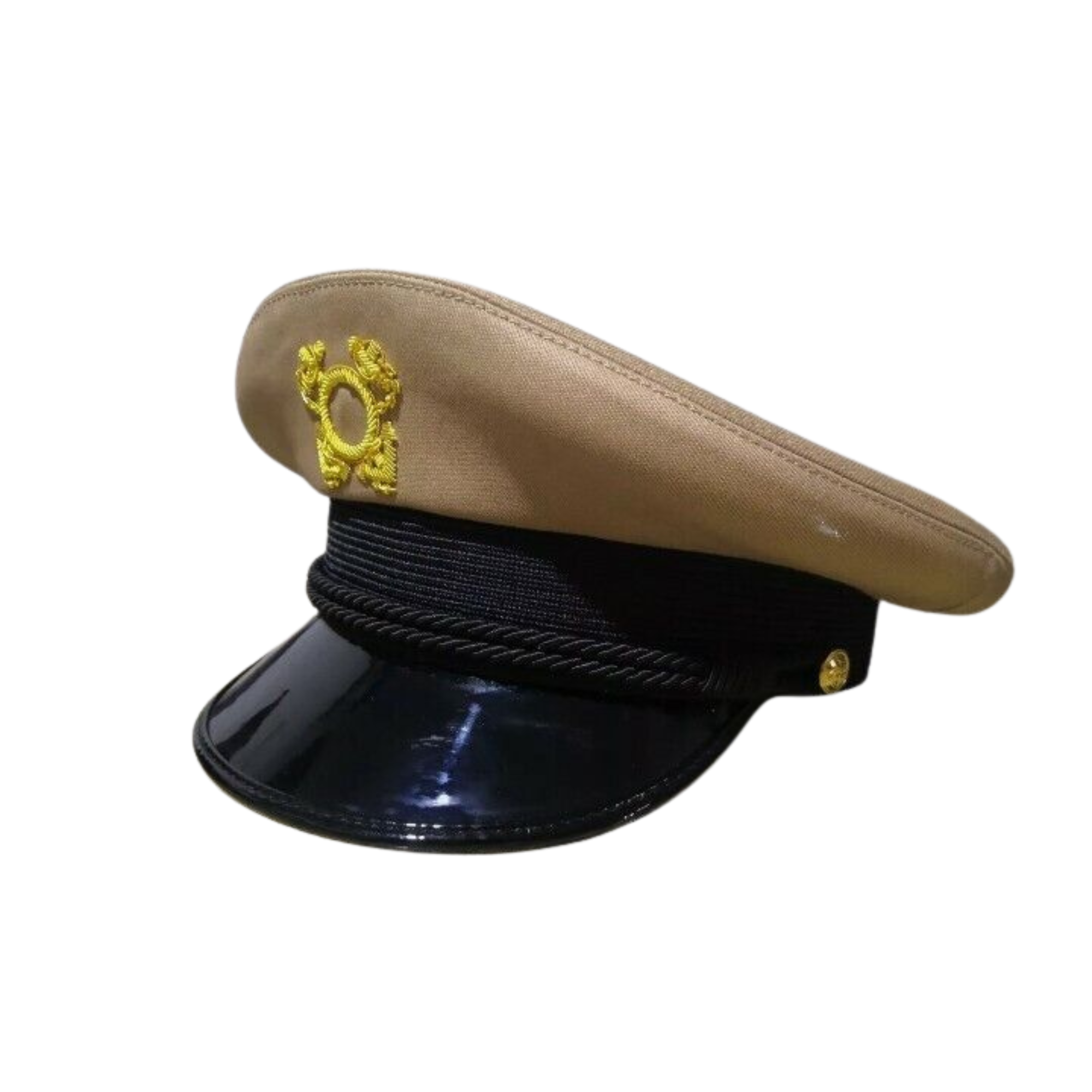 Replica Captain's Hat, Skipper's Hat, Yachting Hat - khaki version..