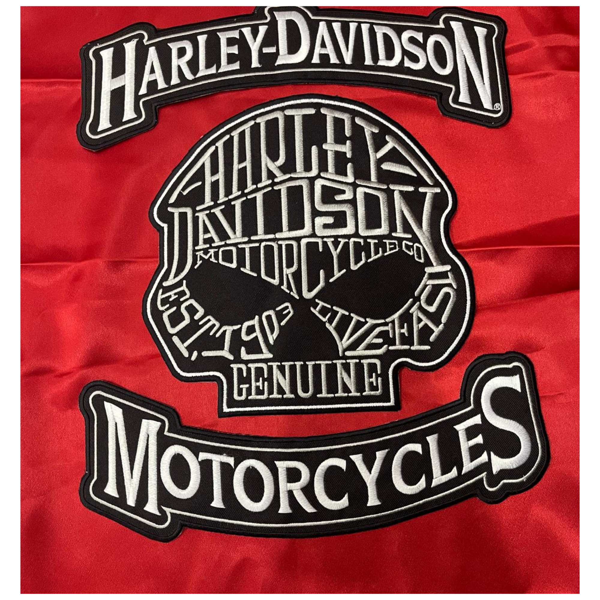 Custom Biker Motorcycle Embroidery Patches