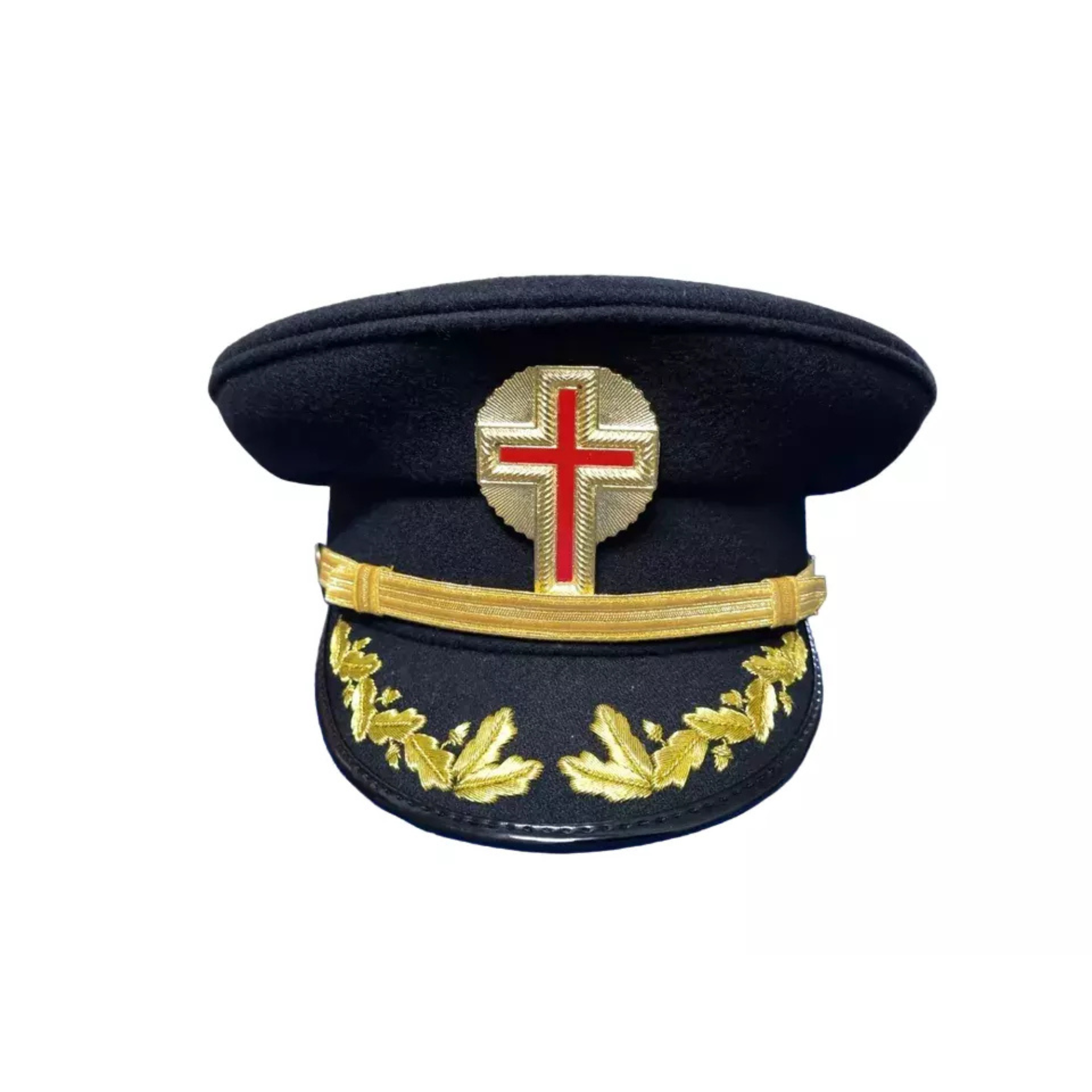 Past Commander Knights Templar Commander Fatigue Cap – Gold Metal Embroidered