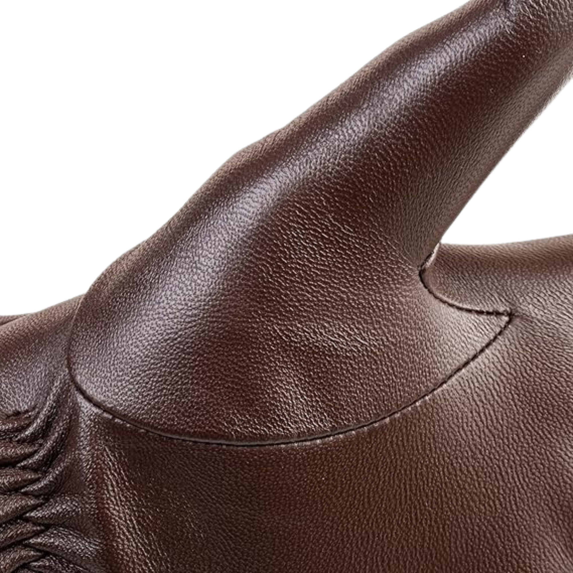 Elegant Winter Leather Gloves for Women - Premium Warmth and Style