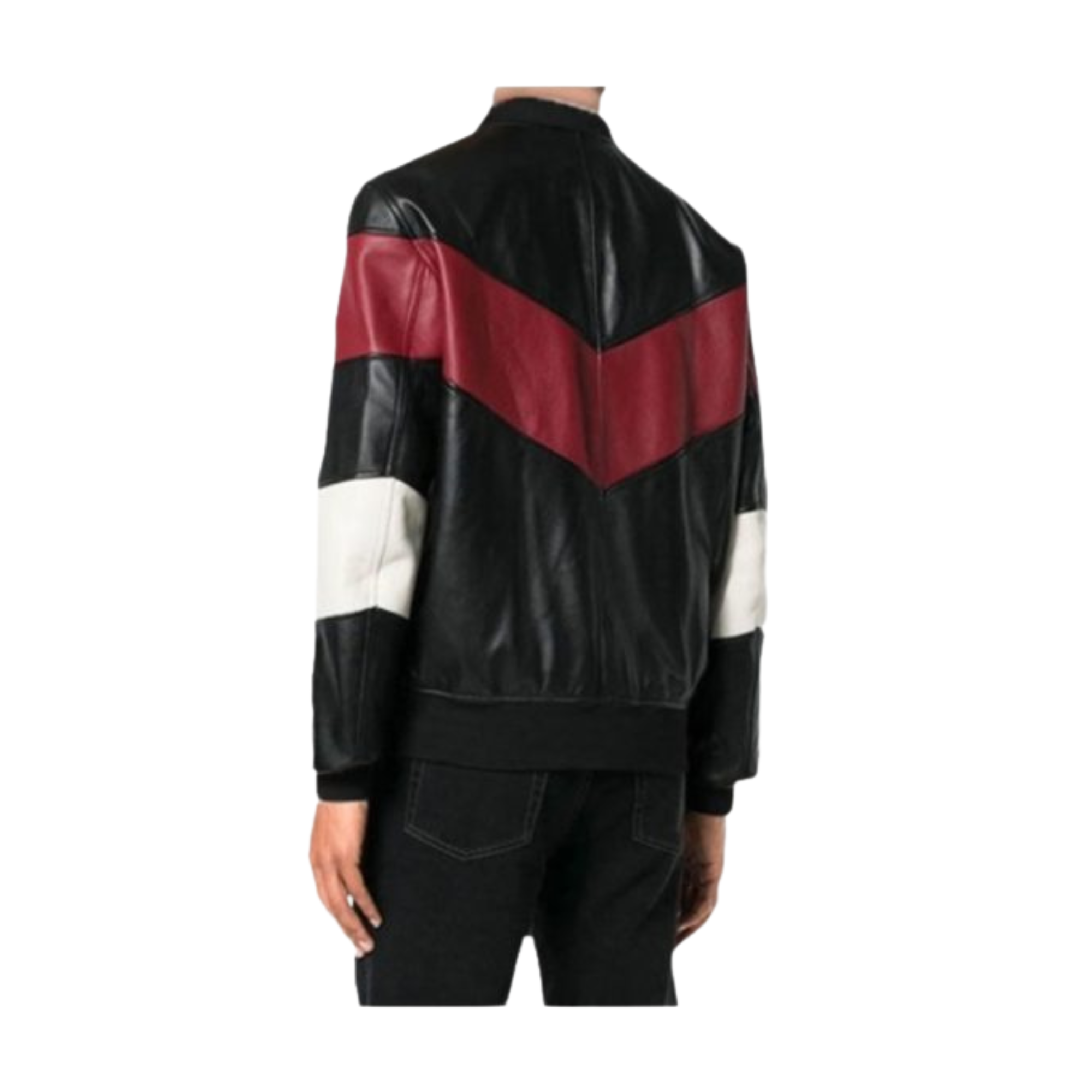 Men Chevron Stripe Bomber Jacket