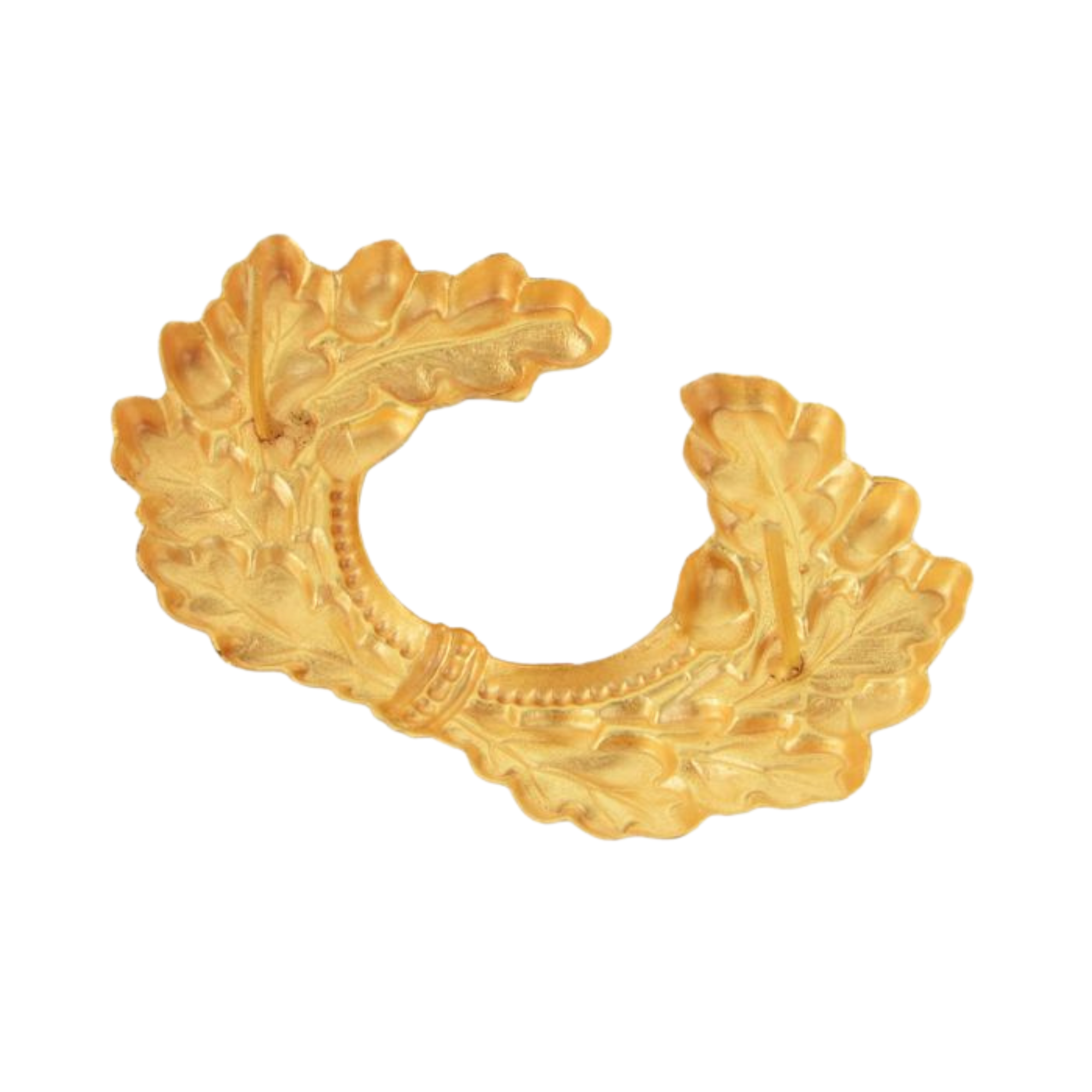 Pack of 6 Metal Army Peaked Cap Wreath - Gold