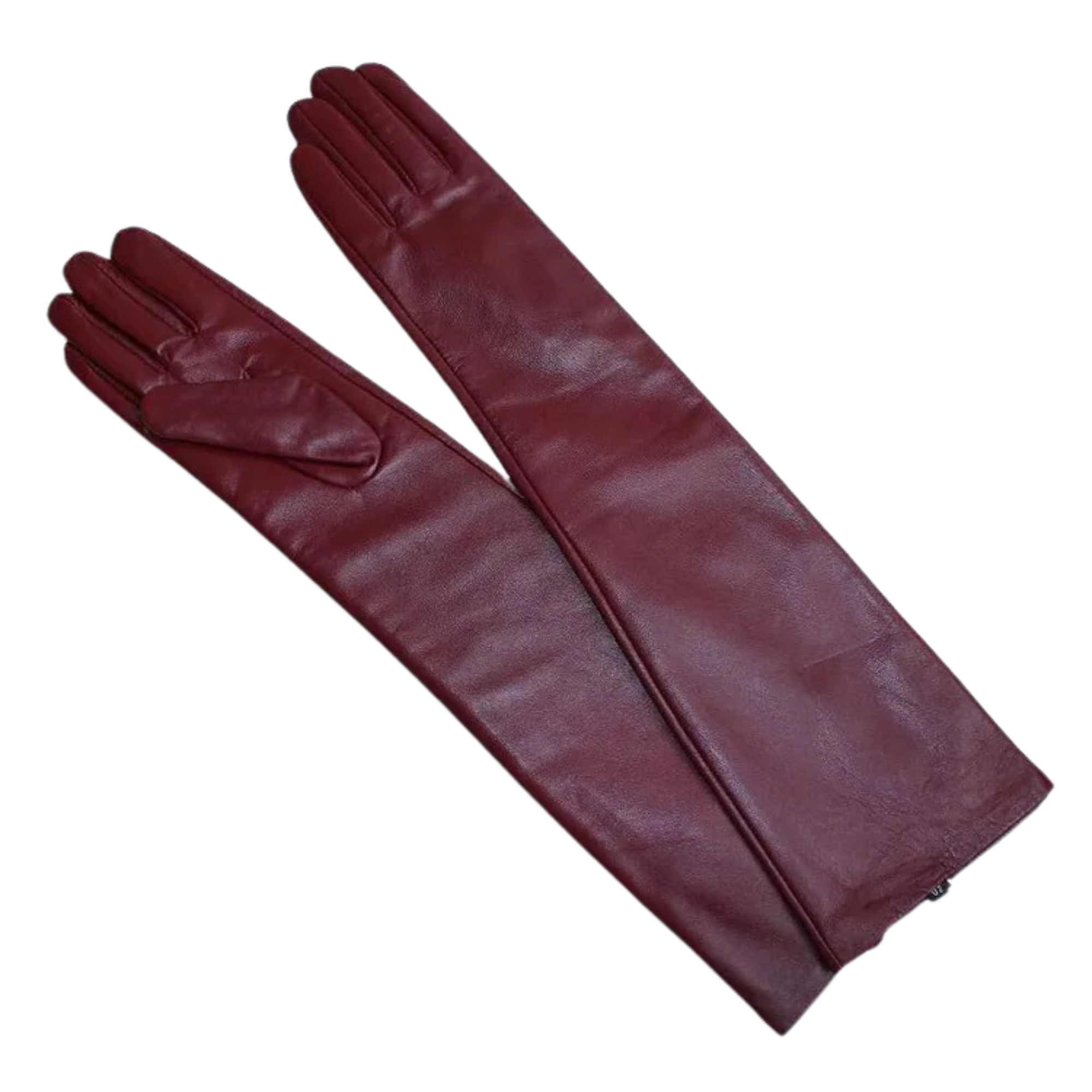 Women's 47cm (18.5") Classic Plain Style Elbow Long Leather Gloves (Multi Colors)