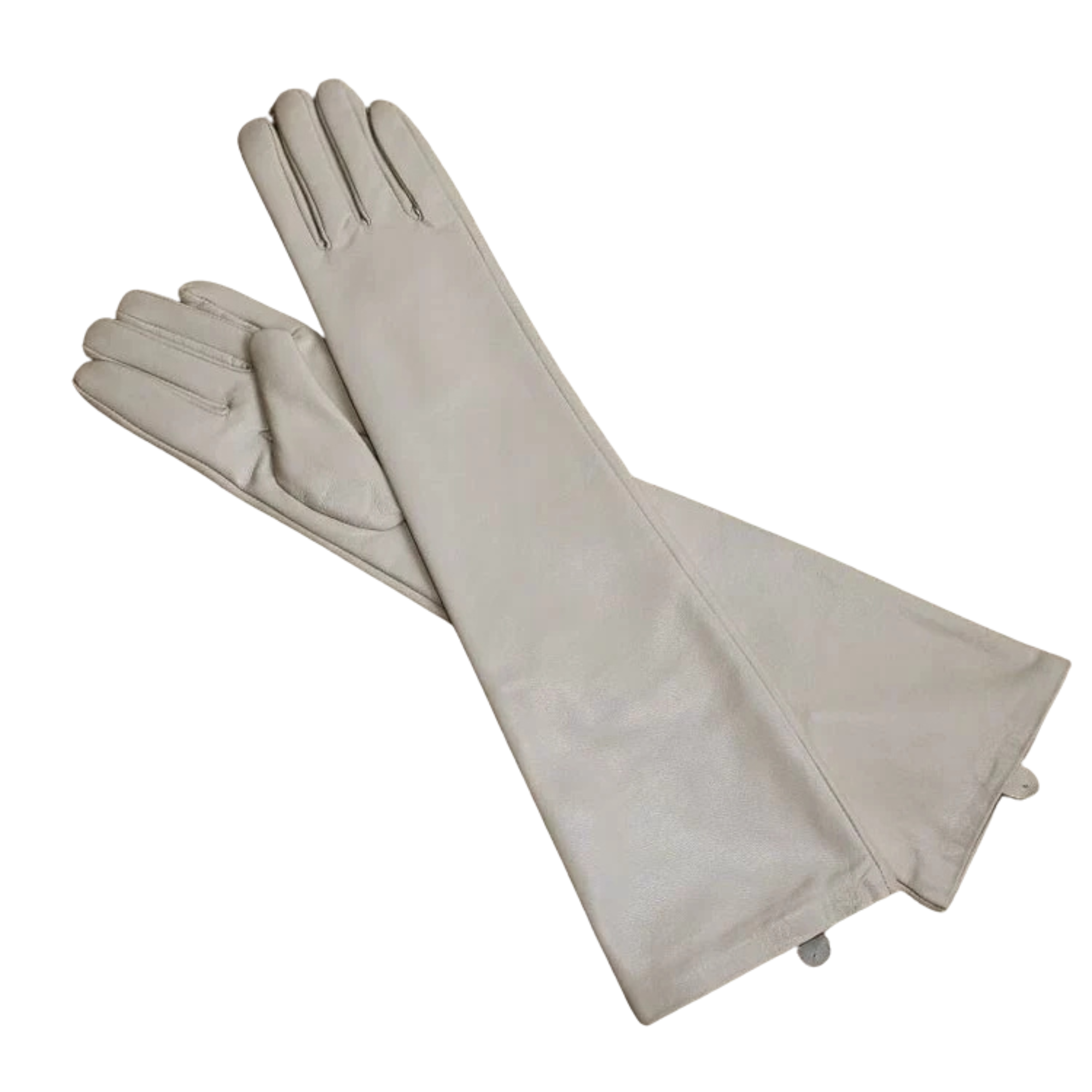 Women's 47cm (18.5") Classic Plain Style Elbow Long Leather Gloves (Multi Colors)