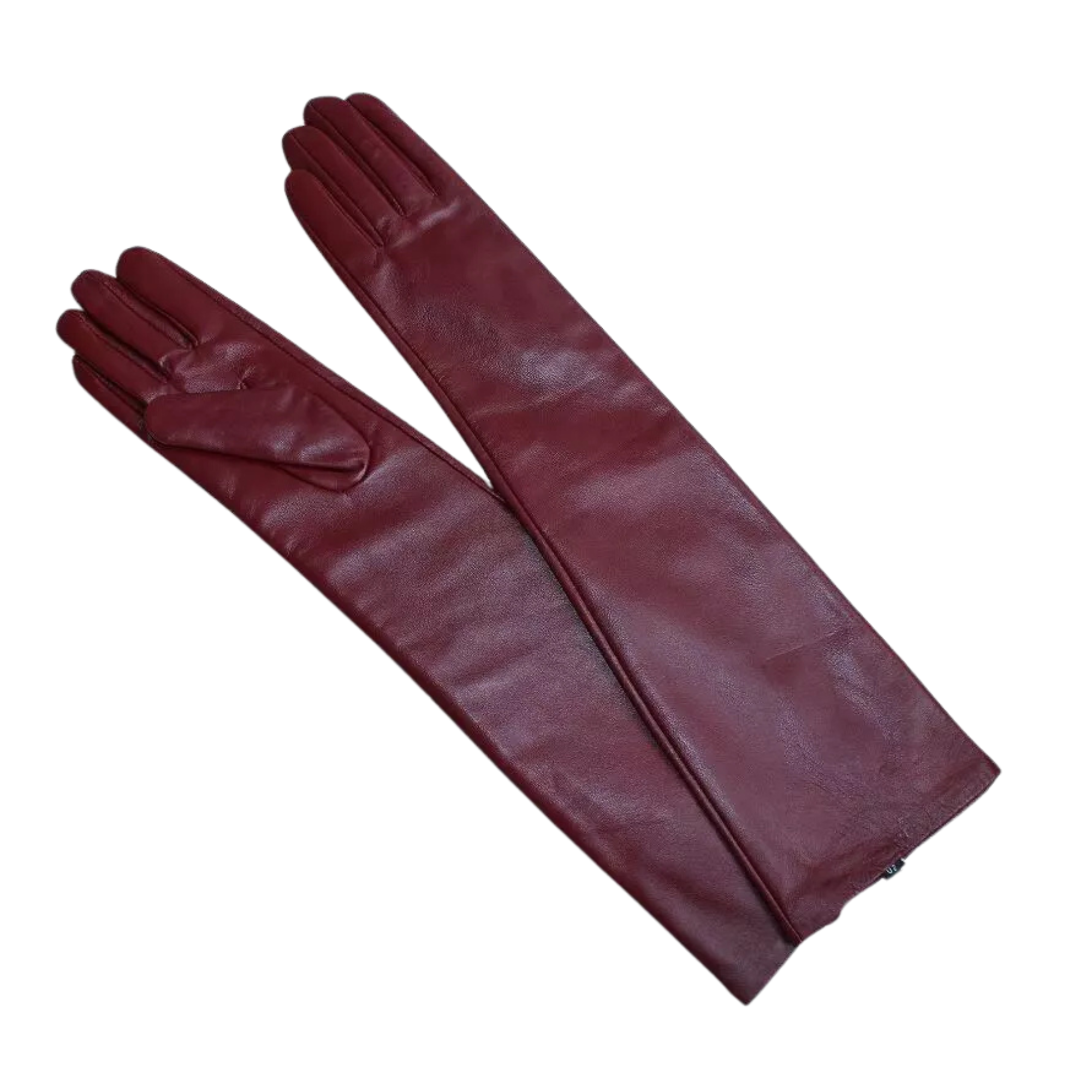 Women's 47cm (18.5") Classic Plain Style Elbow Long Leather Gloves (Multi Colors)