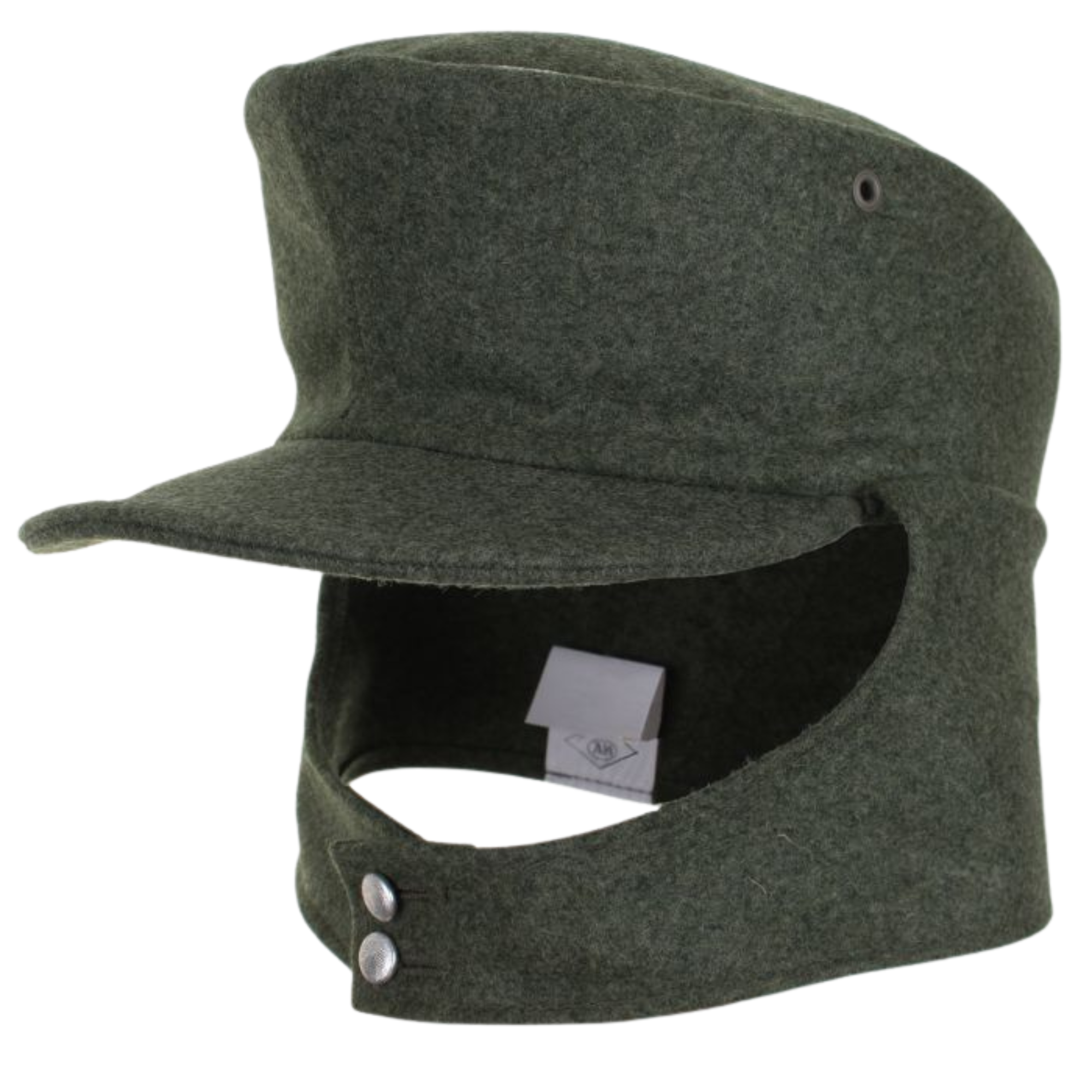 WW2 German M43 Field Grey Officers Ski Cap by Erel - Premium Historical Replica