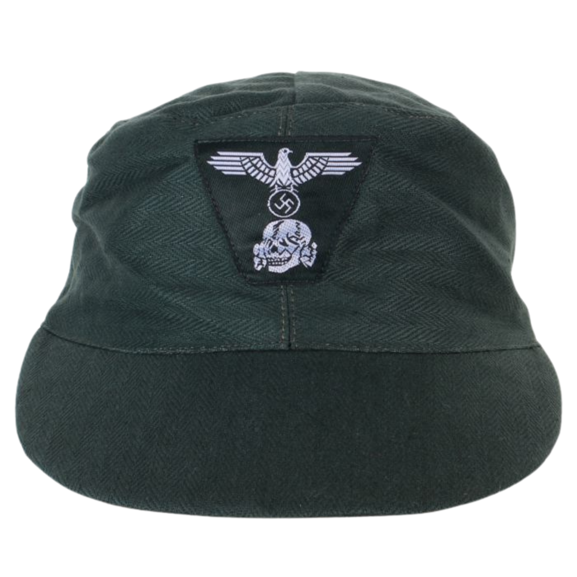 WW2 M43 Reed Green SS Field Cap - Authentic German Military Replica