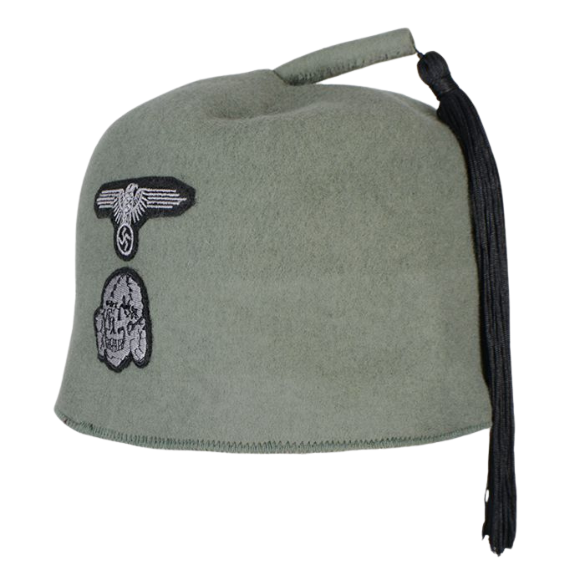 WW2 Waffen SS M43 Fez - Field Grey Replica