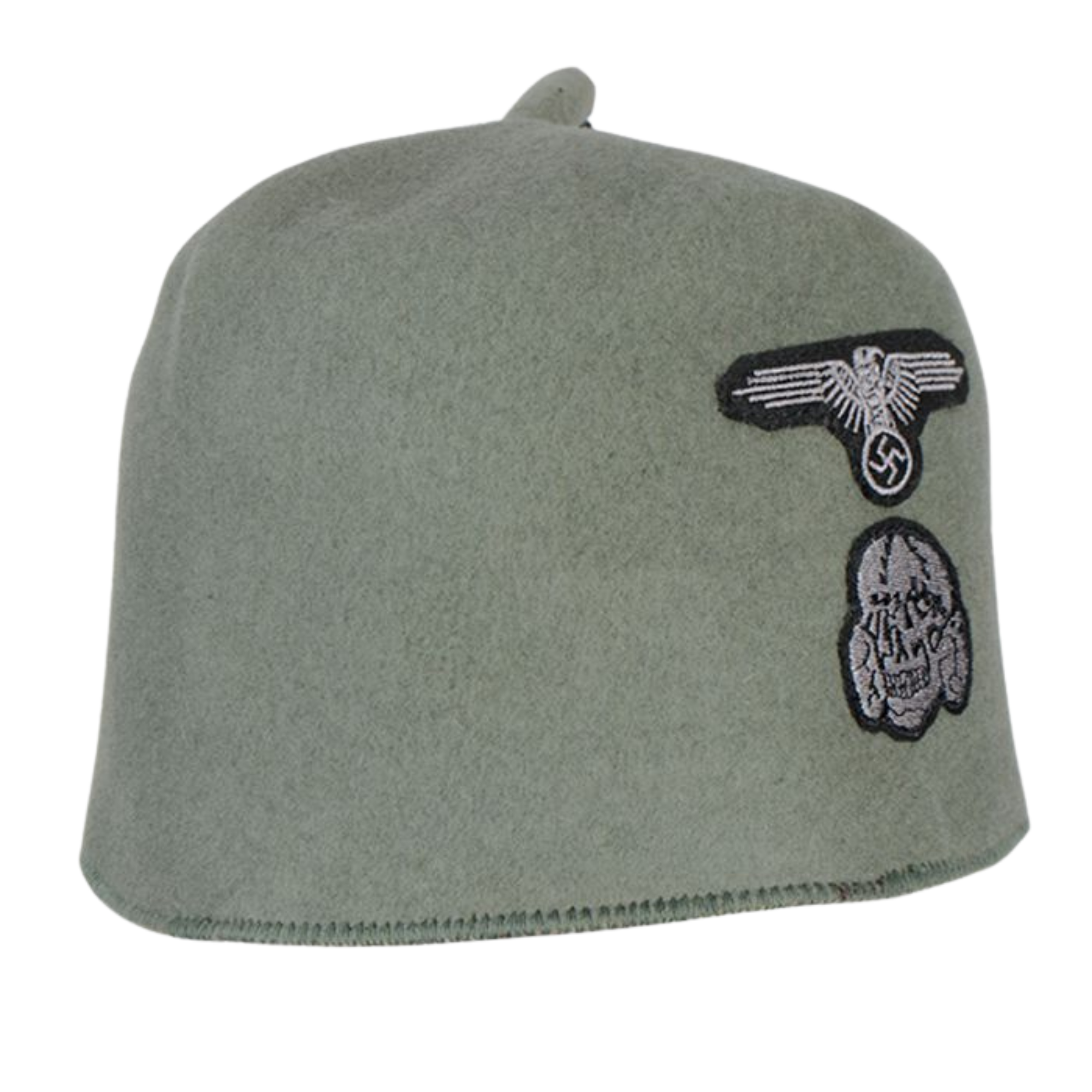 WW2 Waffen SS M43 Fez - Field Grey Replica