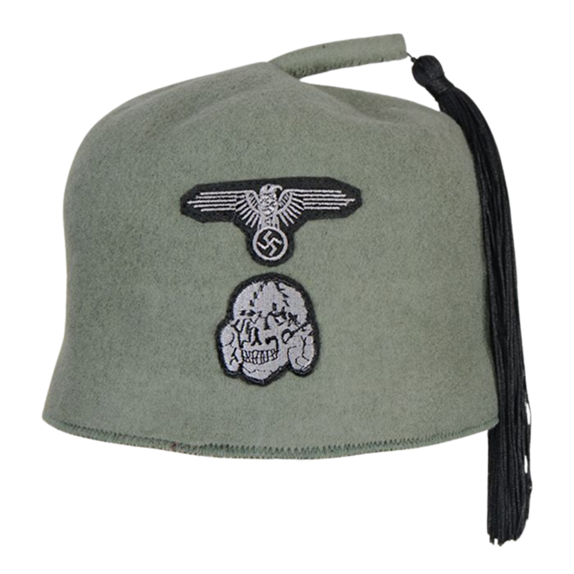 WW2 Waffen SS M43 Fez - Field Grey Replica