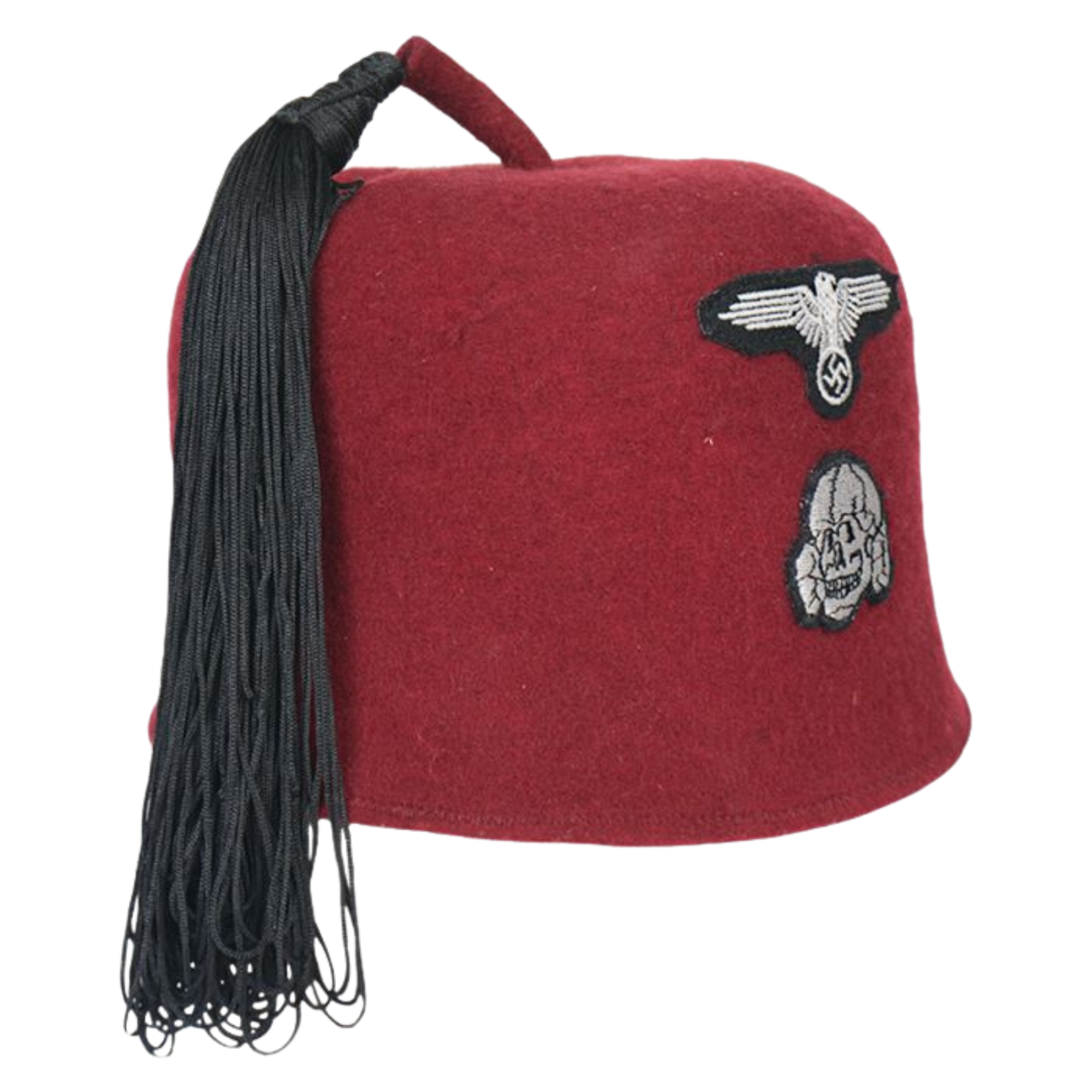 WW2 Waffen SS M43 Fez - Maroon Replica