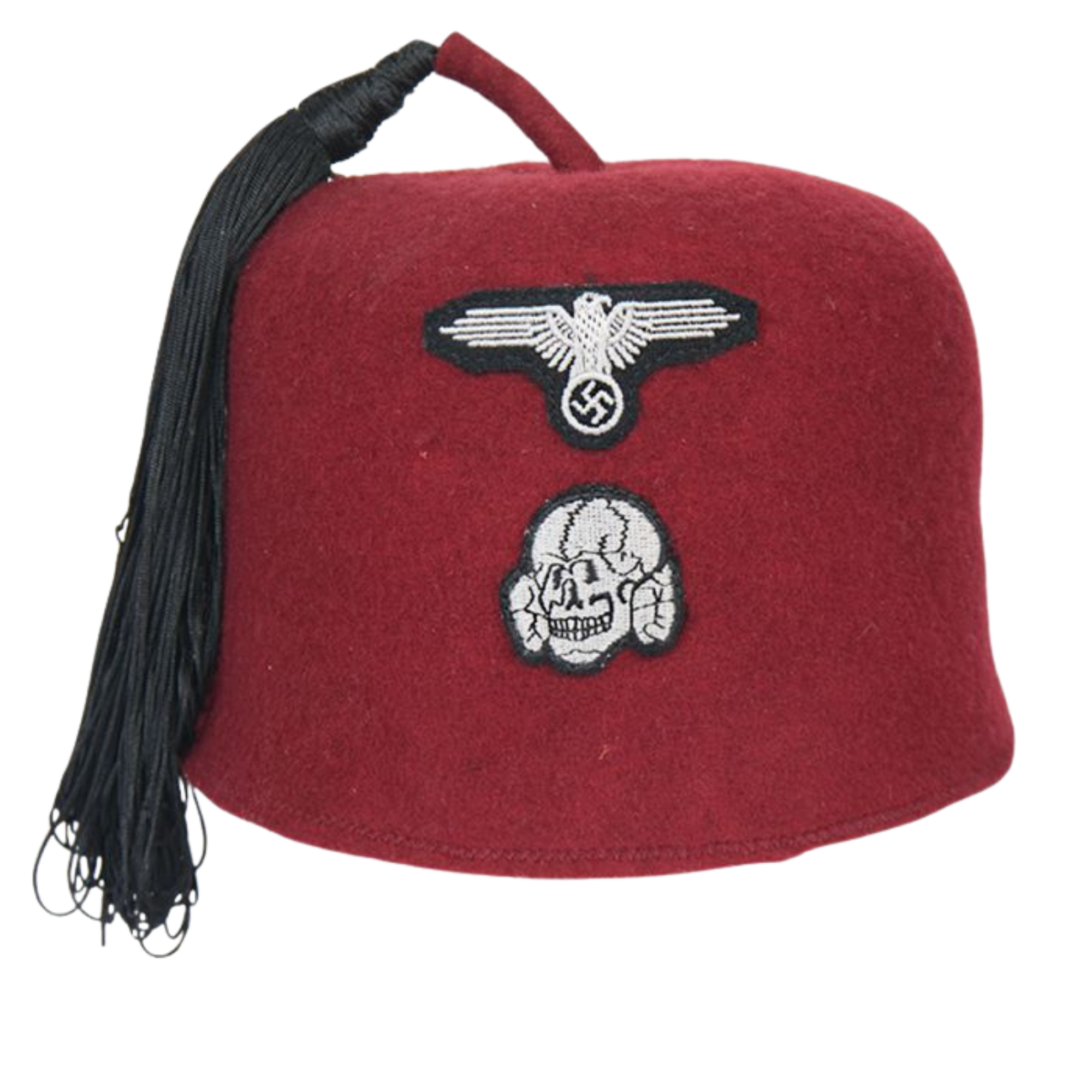 WW2 Waffen SS M43 Fez - Maroon Replica