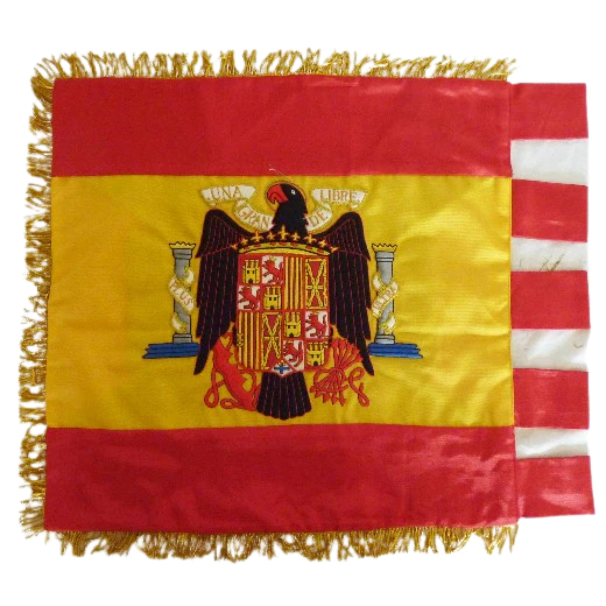 1936 to 1939 SPANISH CIVIL WAR CONDOR LEGION HAND EMBROIDERED COLORFUL FLAG - World Wing1