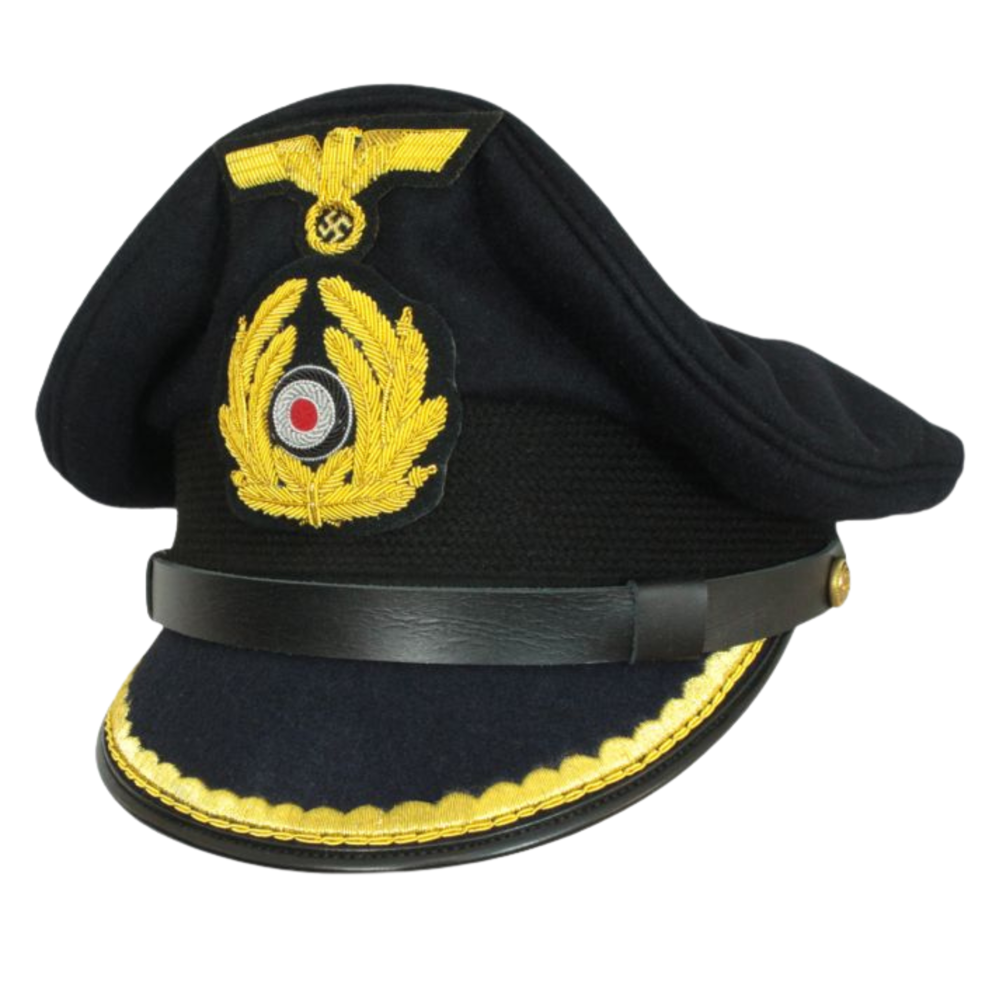 WW2 German Kriegsmarine Visor Cap - Junior Officer Replica