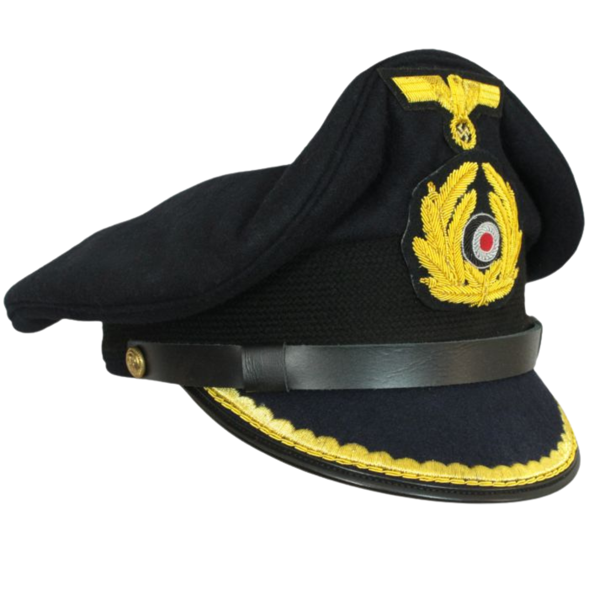 WW2 German Kriegsmarine Visor Cap - Junior Officer Replica