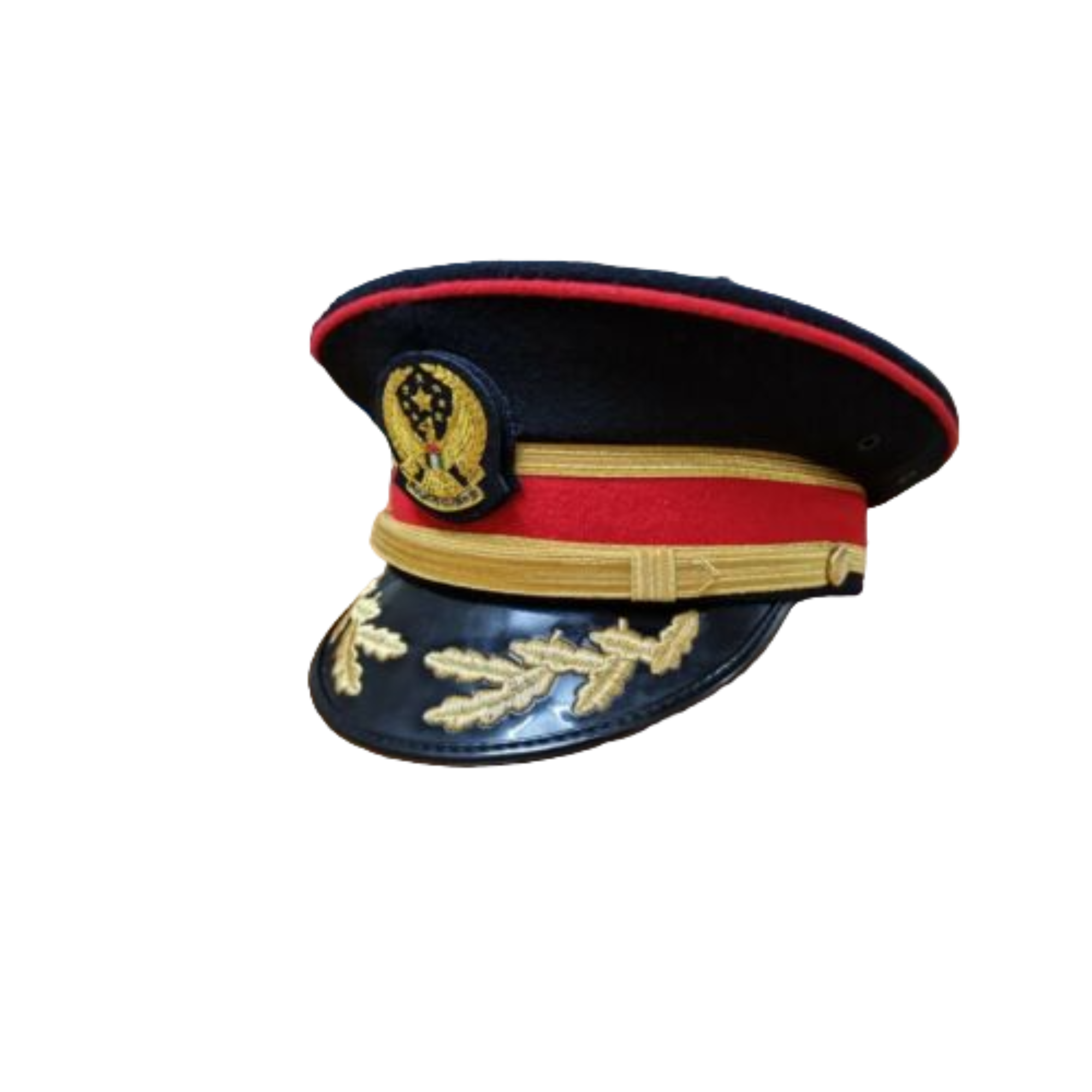 UAE Coast Guard Second Lieutenant Peaked Cap with a Flat Sloping Crown