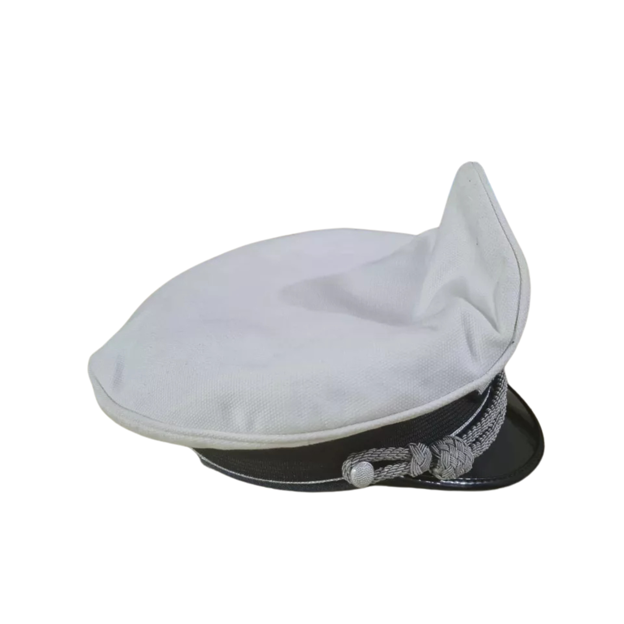 WW2 German Luftwaffe Officers Summer Visor Cap - White