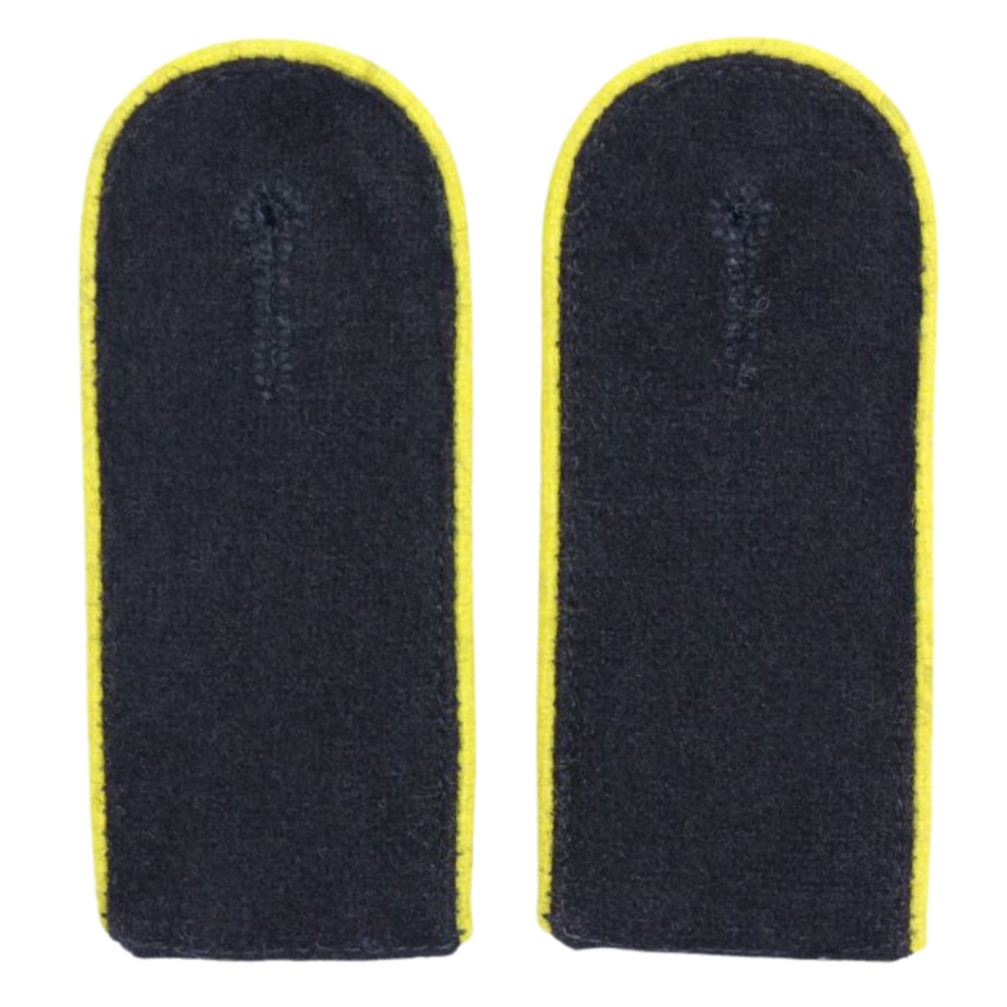 Black Wool All Piped color EM Shoulder Boards - Artillery