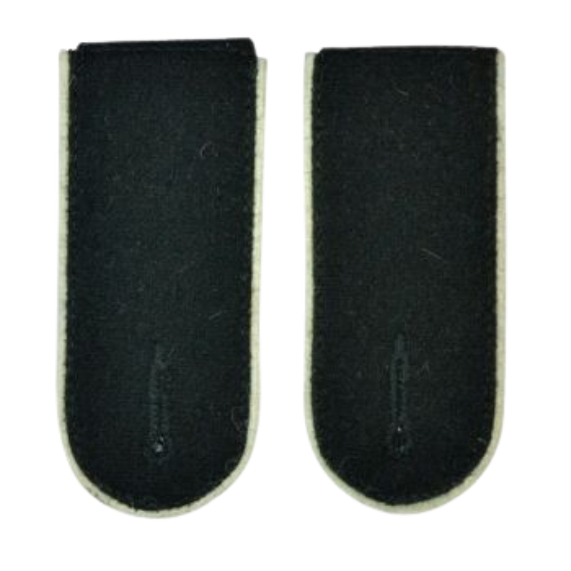 Black Wool All Piped color EM Shoulder Boards - Artillery