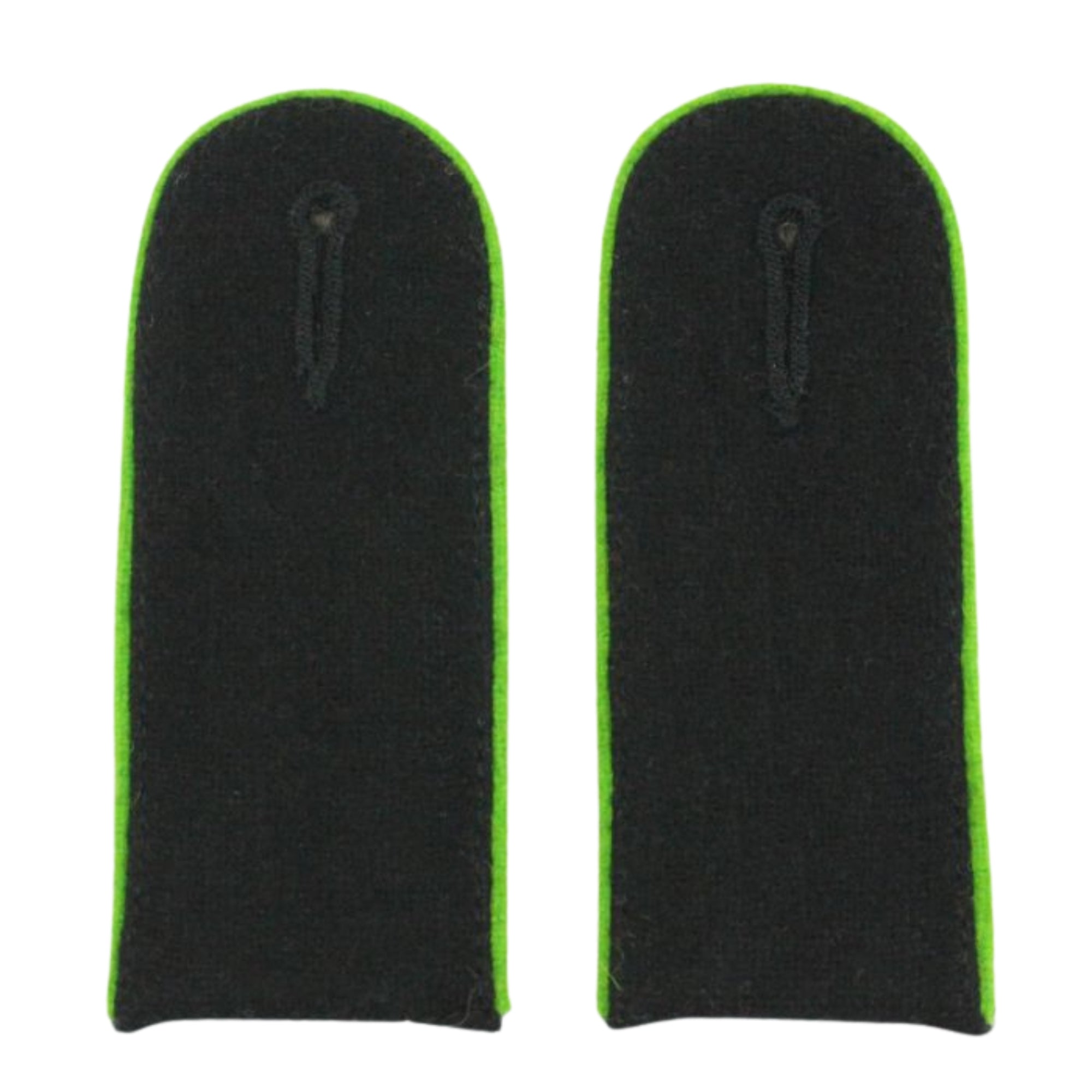 Black Wool All Piped color EM Shoulder Boards - Artillery