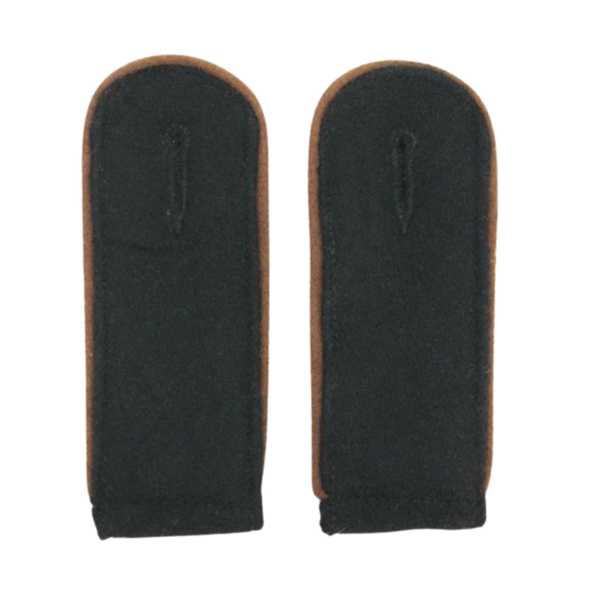 Black Wool All Piped color EM Shoulder Boards - Artillery