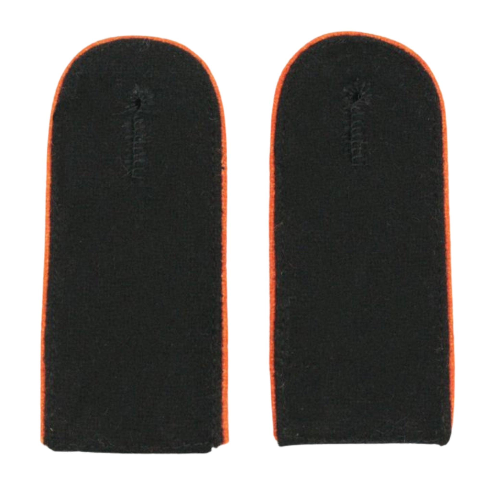 Black Wool All Piped color EM Shoulder Boards - Artillery