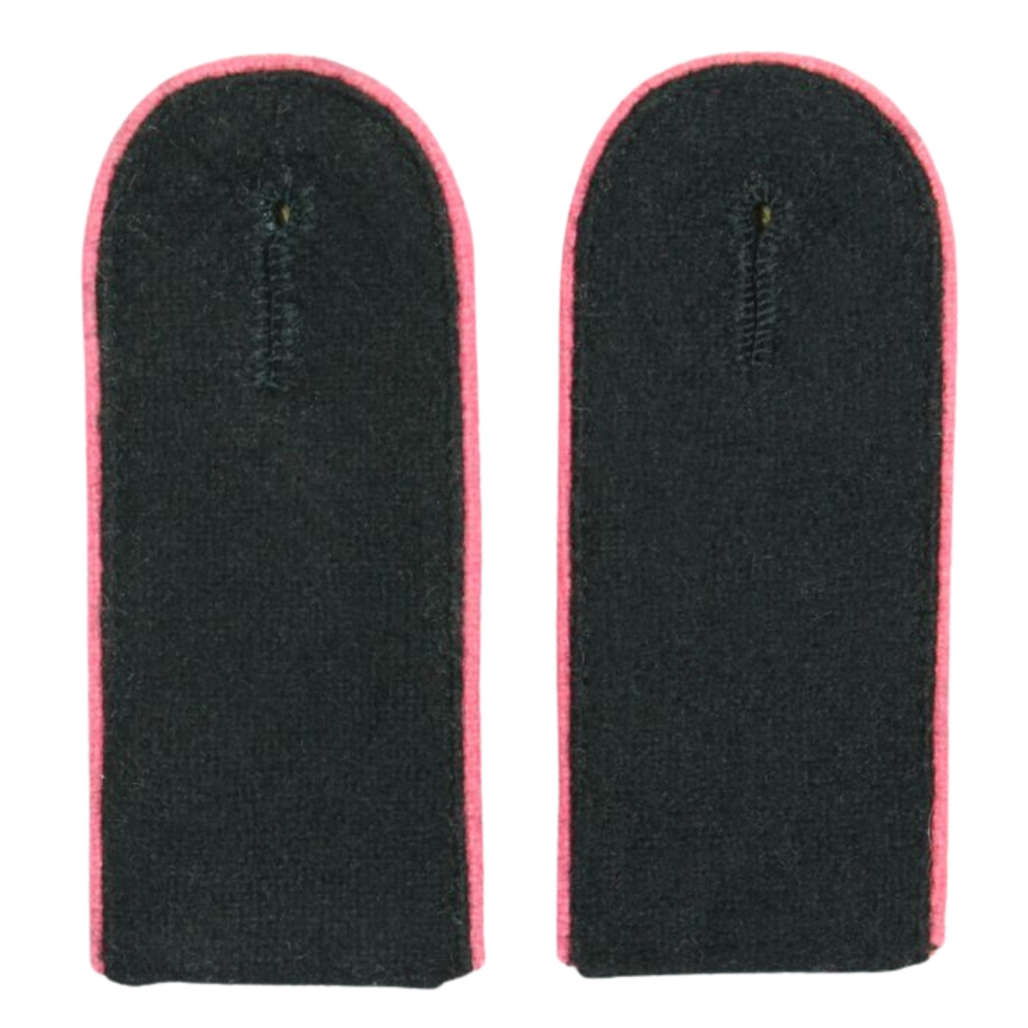 Black Wool All Piped color EM Shoulder Boards - Artillery