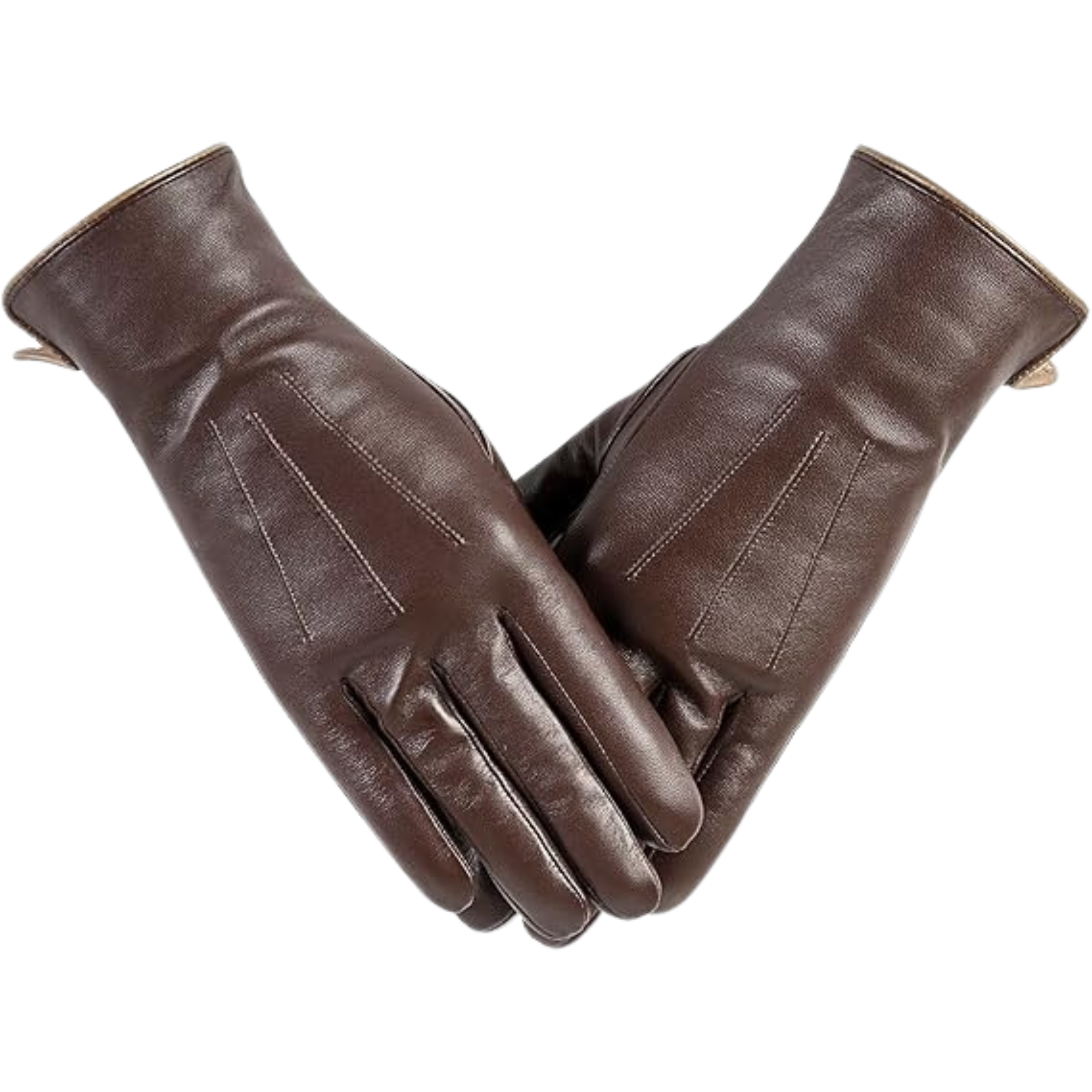 Elegant Winter Leather Gloves for Women - Premium Warmth and Style