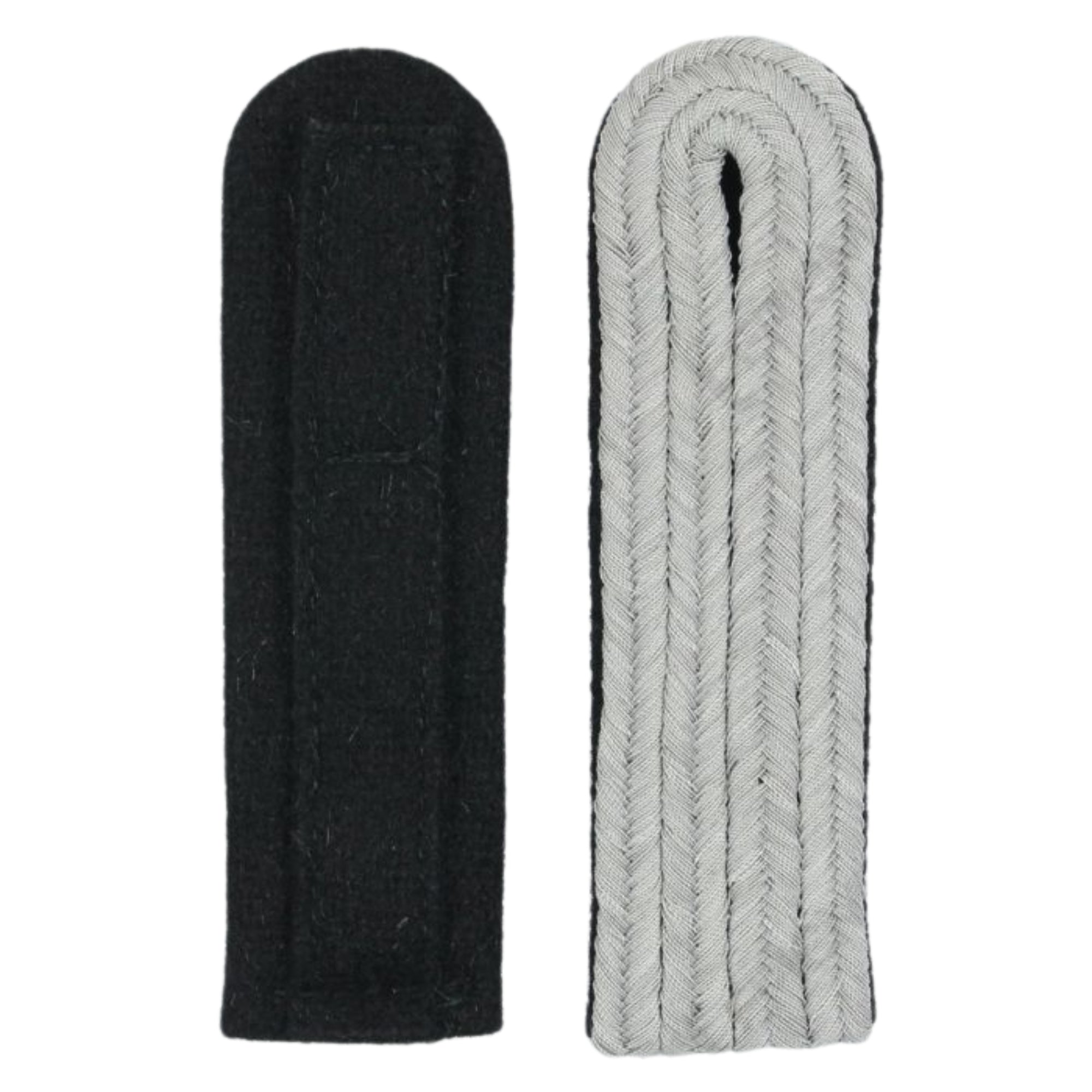 German Officer Shoulder Boards - Black Piped