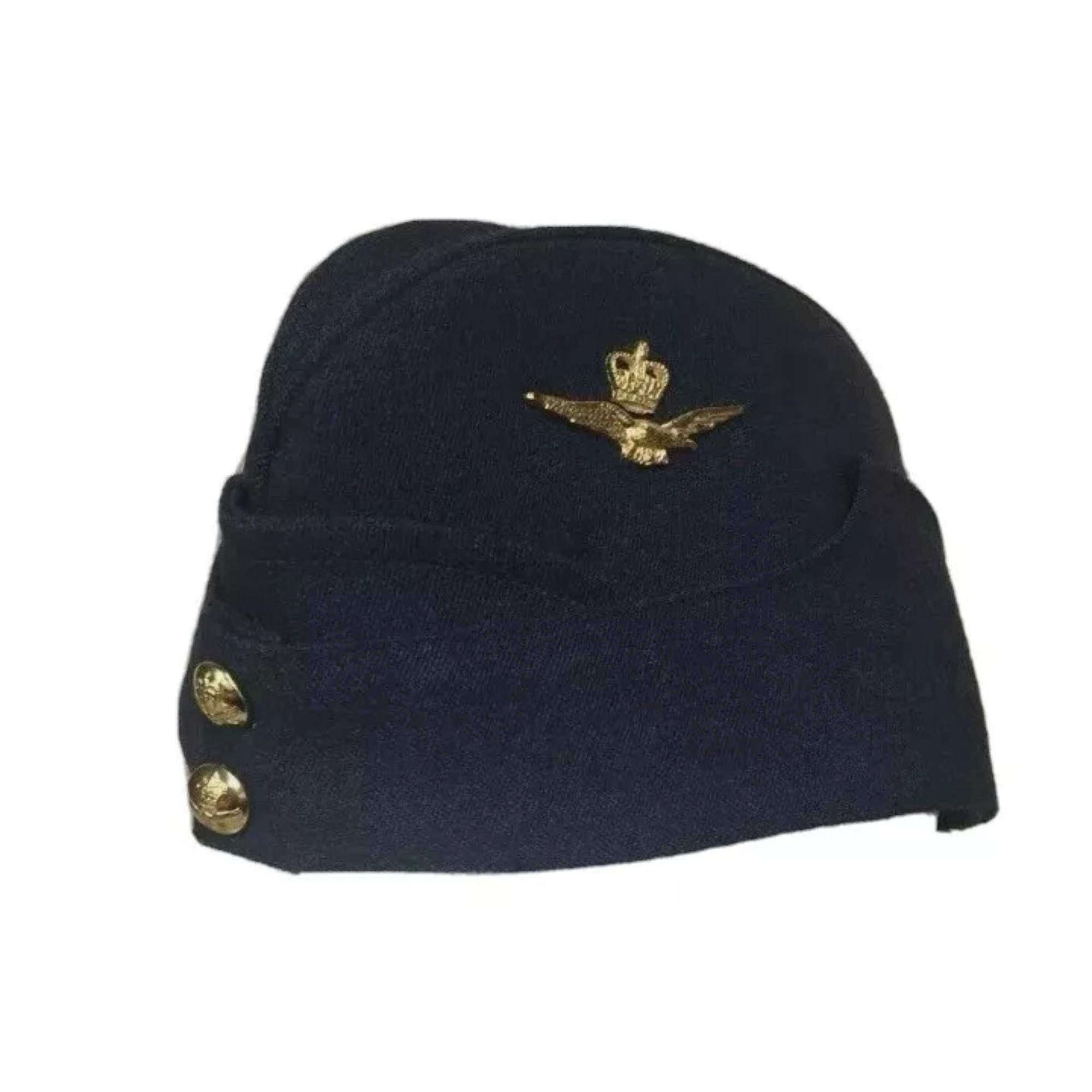 Regulation RAF Officers Side Cap All size / Side Hat Red Lining with velvet