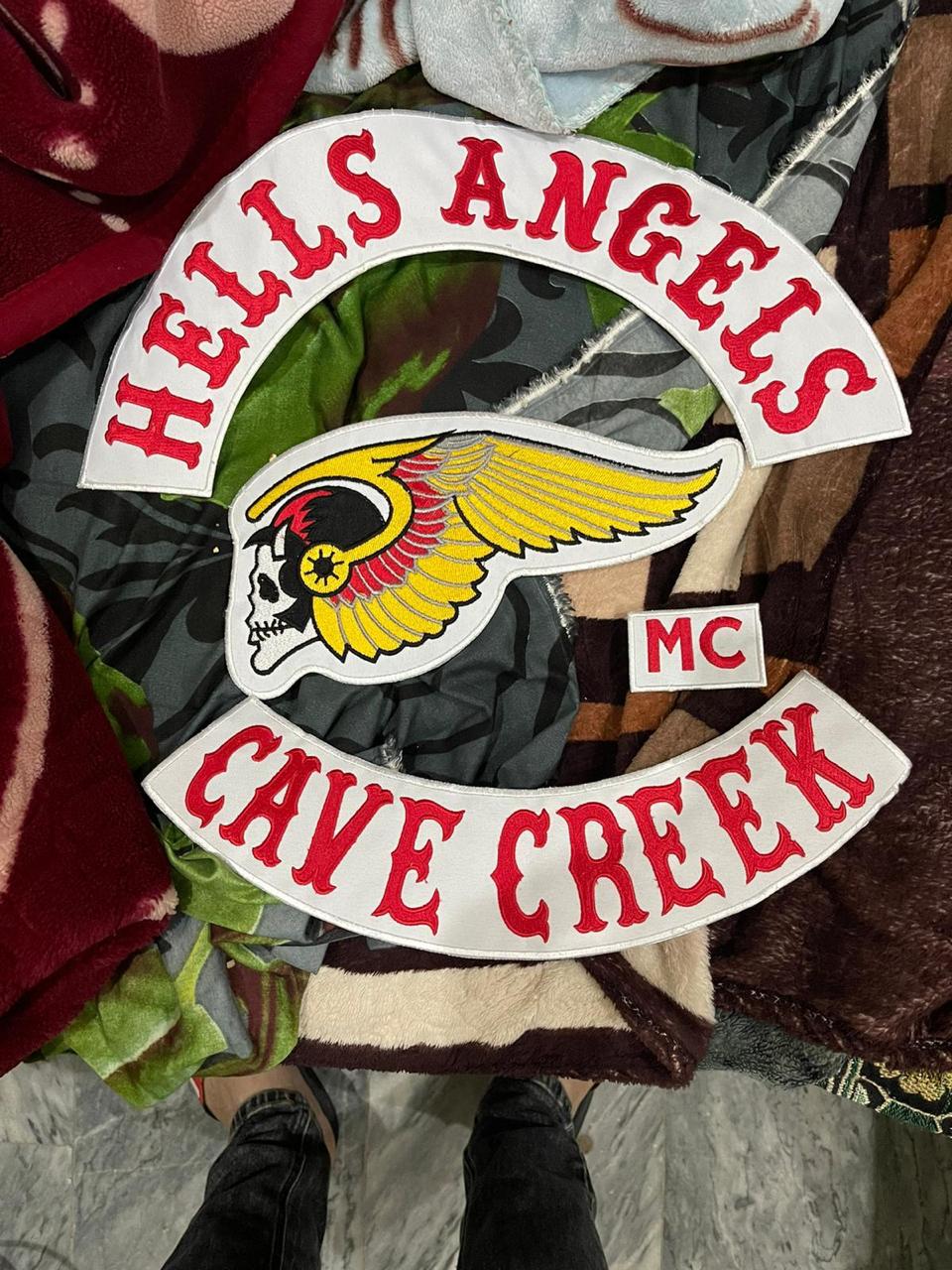 Authentic Hells Angels Cave Greek Patch & Hells Angels Patches  Apparel