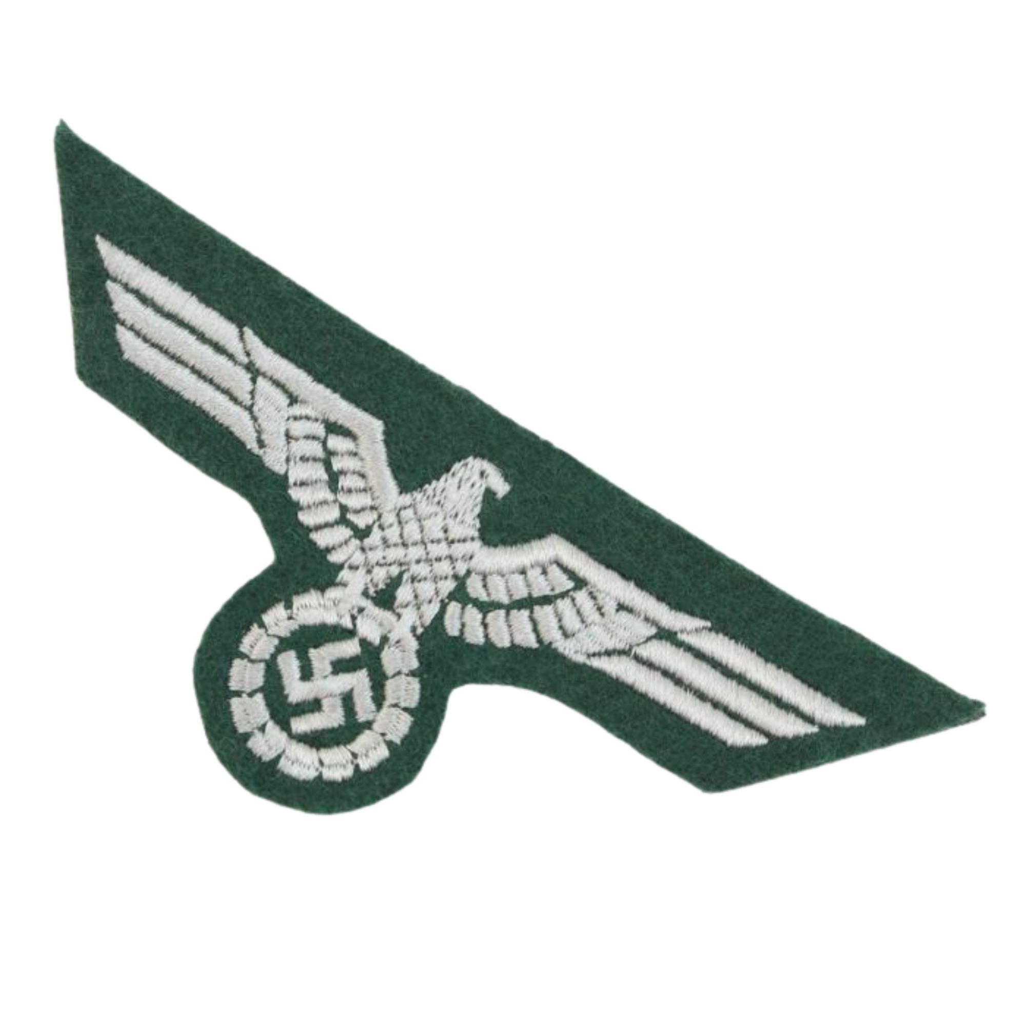 Pack of 6 - WW2 German Army Tunic Chest Eagle - Bottle Green Backing