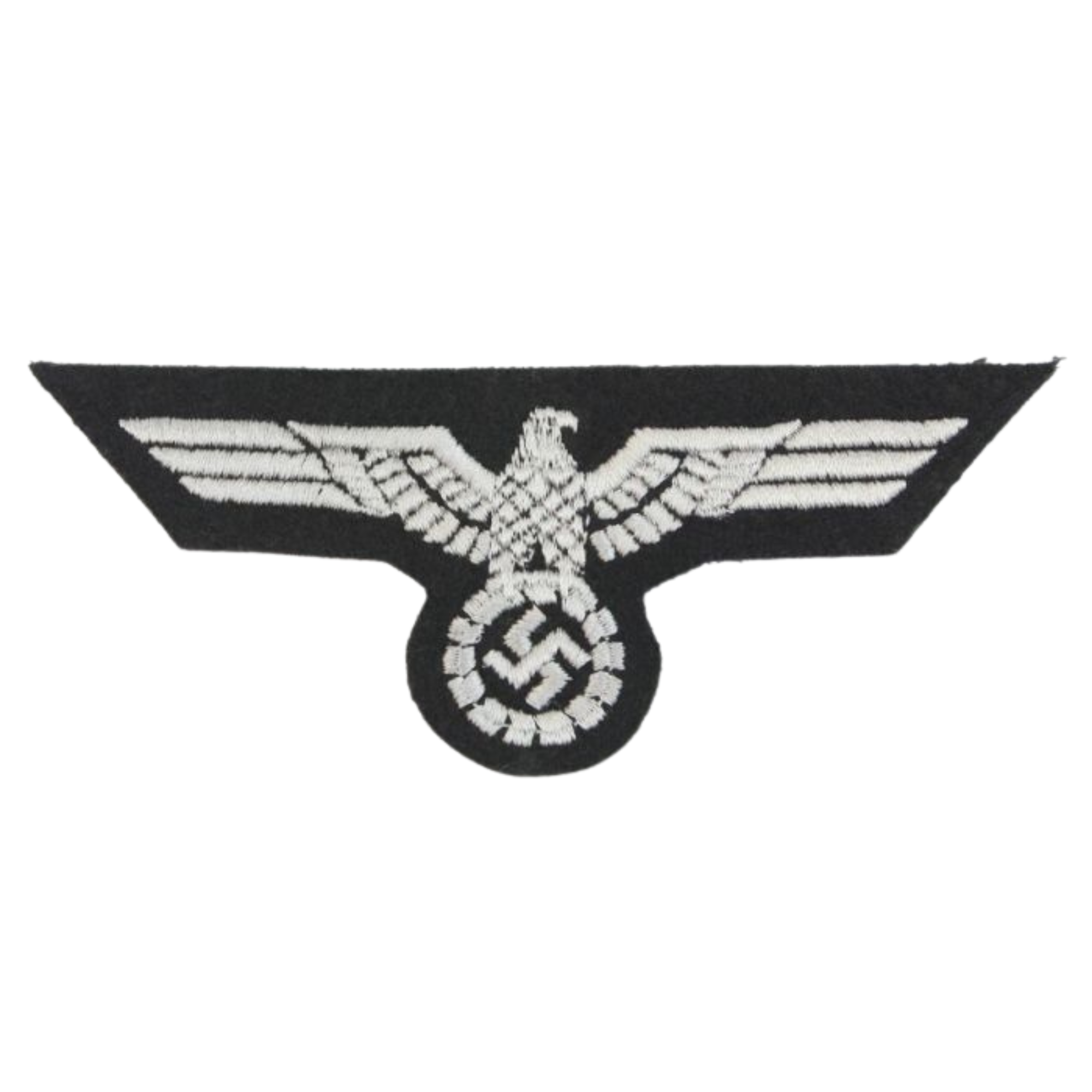 Pack of 6 - WW2 German Army Panzer Tunic Chest Eagle - Black Backing