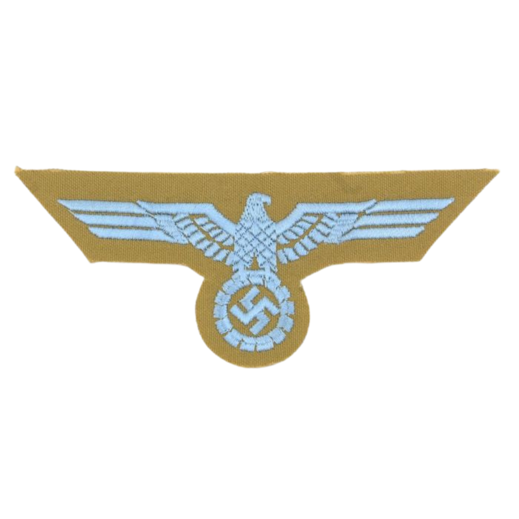 Pack of 6 - WW2 German Afrika Korps Tunic Chest Eagle - Sand Backing