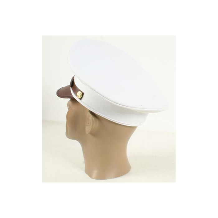 US Army WW2 Military Police Enlisted Mans White Service Cap