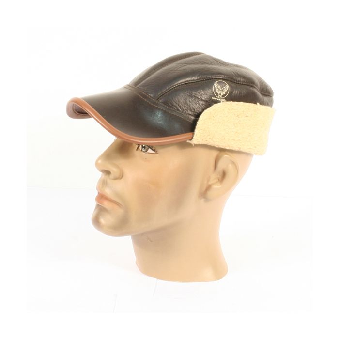 USAAF B2 Winter Leather Flying Cap