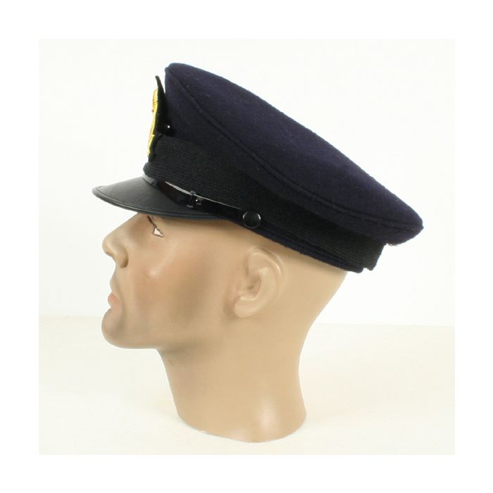 Royal Navy Blue Officer's Peaked Cap Kings Crown