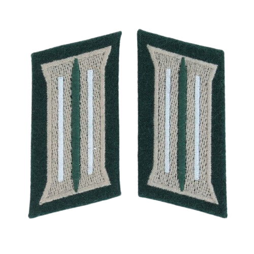 Pack of 6 - WW2 German EM Infantry Mounted Collar Tabs