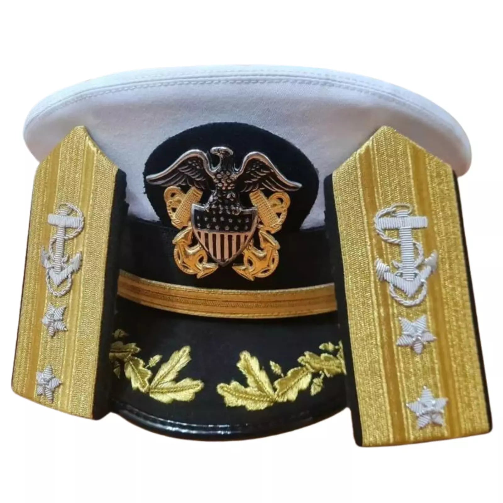 US Navy Officer Visor Cap - US Navy Commander Captain Rank Cap