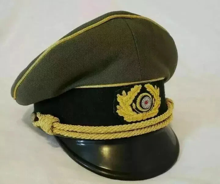 WW2 German Army Generals Officers Service Visor Hat Cap Schirmuttzen Repro