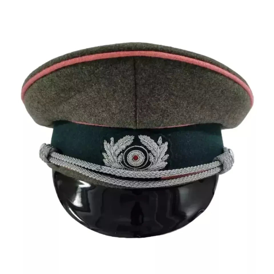 WW2 German Uniform Heer Panzer Officer Visor Cap