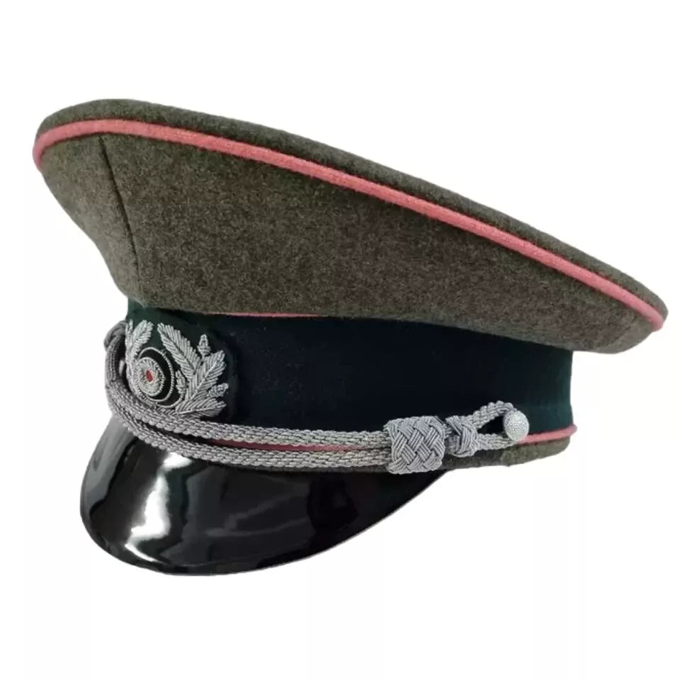 WW2 German Uniform Heer Panzer Officer Visor Cap