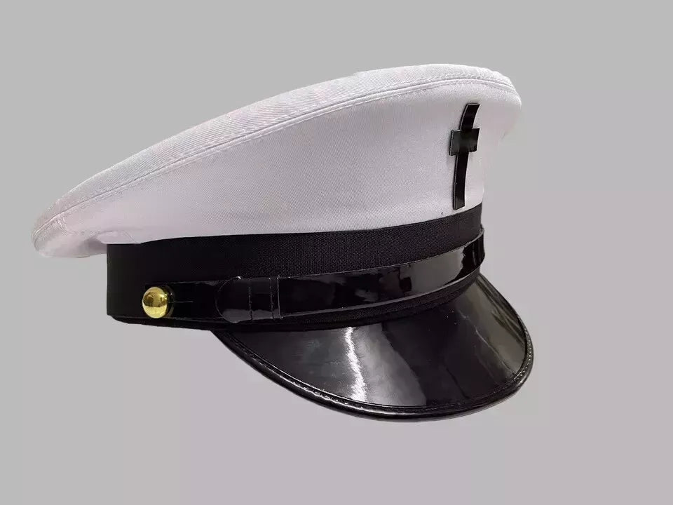 NEW MASONIC REGALIA KNIGHT TEMPLAR BLACK CAPTAIN HATS - ALMOST ALL SIZES CP MADE