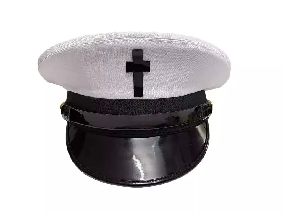 NEW MASONIC REGALIA KNIGHT TEMPLAR BLACK CAPTAIN HATS - ALMOST ALL SIZES CP MADE