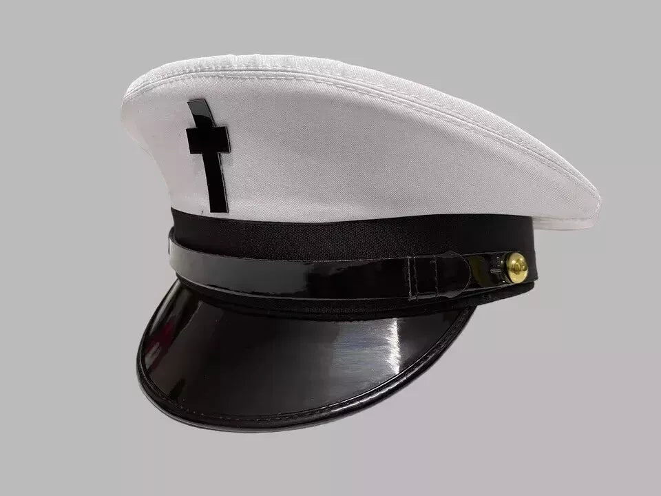 NEW MASONIC REGALIA KNIGHT TEMPLAR BLACK CAPTAIN HATS - ALMOST ALL SIZES CP MADE