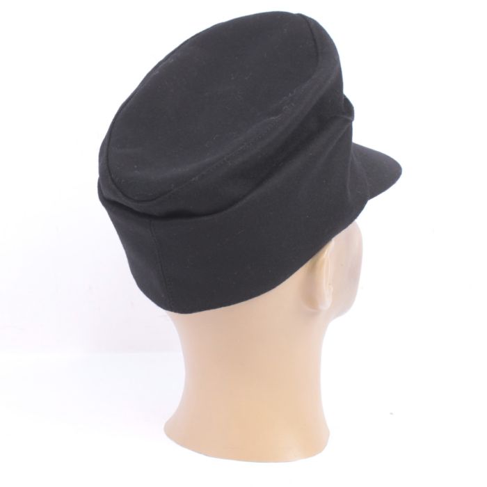 WW2 German HJ Hitler Youth Ski Cap Black Wool M43 cap with cap badge